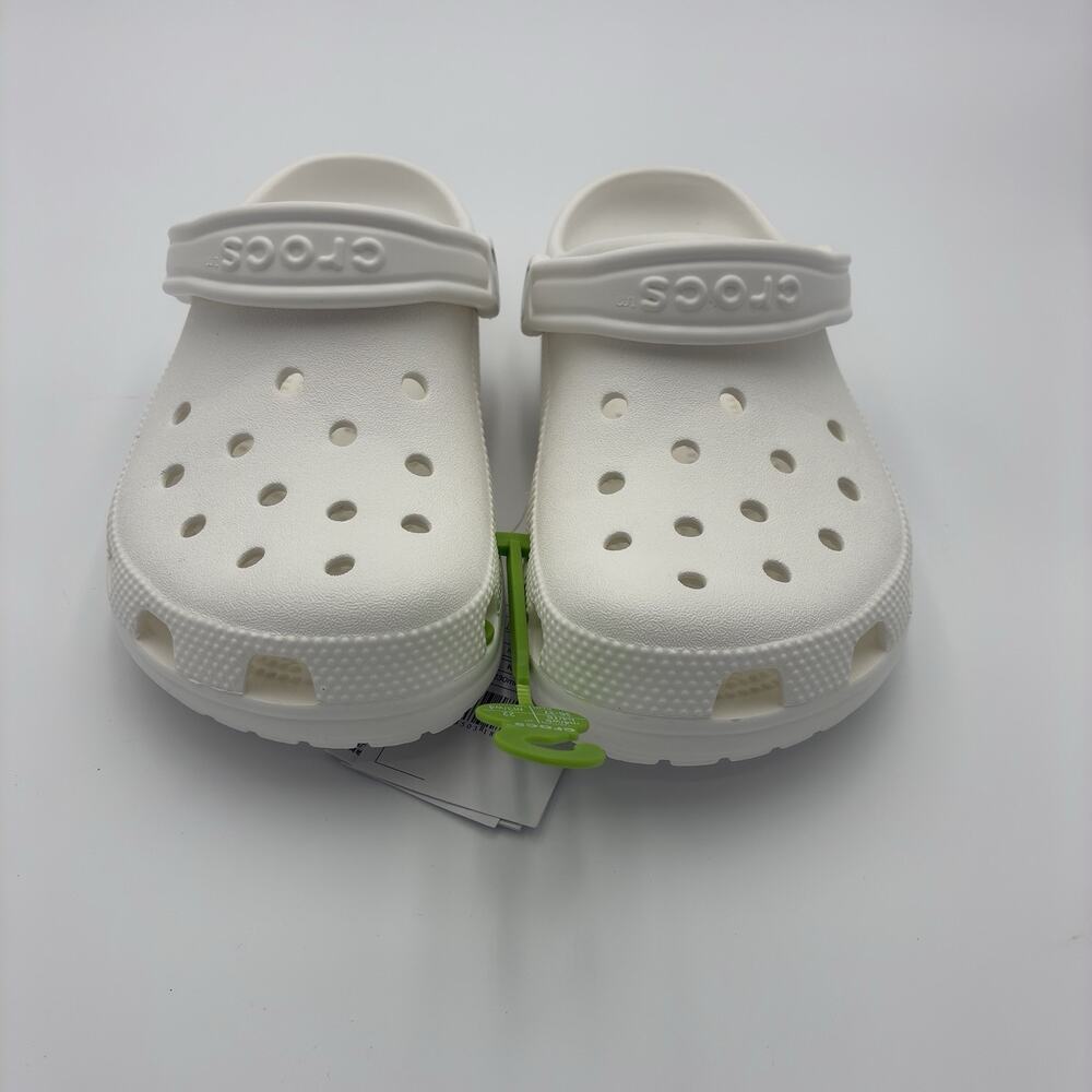 Crocs Classic Clog White Unisex Size M4 W6 Slip On Shoes New